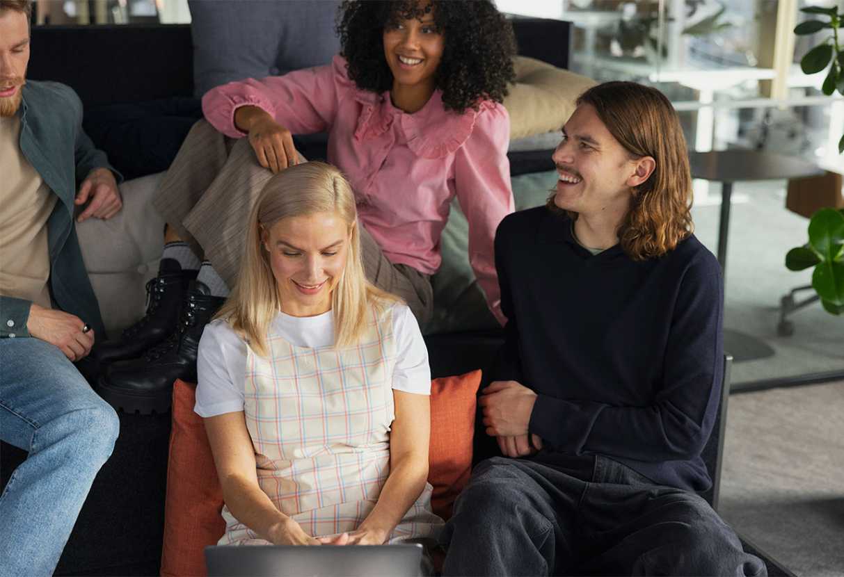 A group of happy people