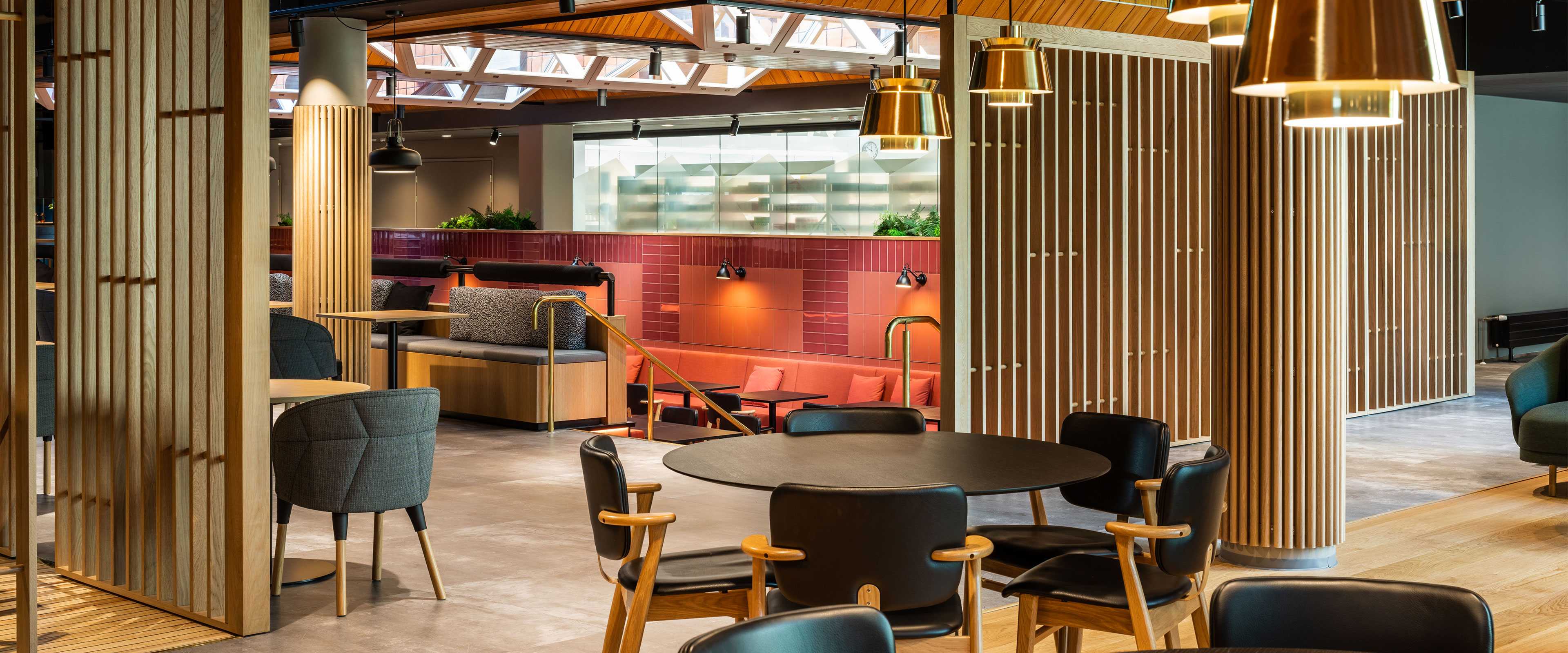 The restaurant premises of Orion's head office