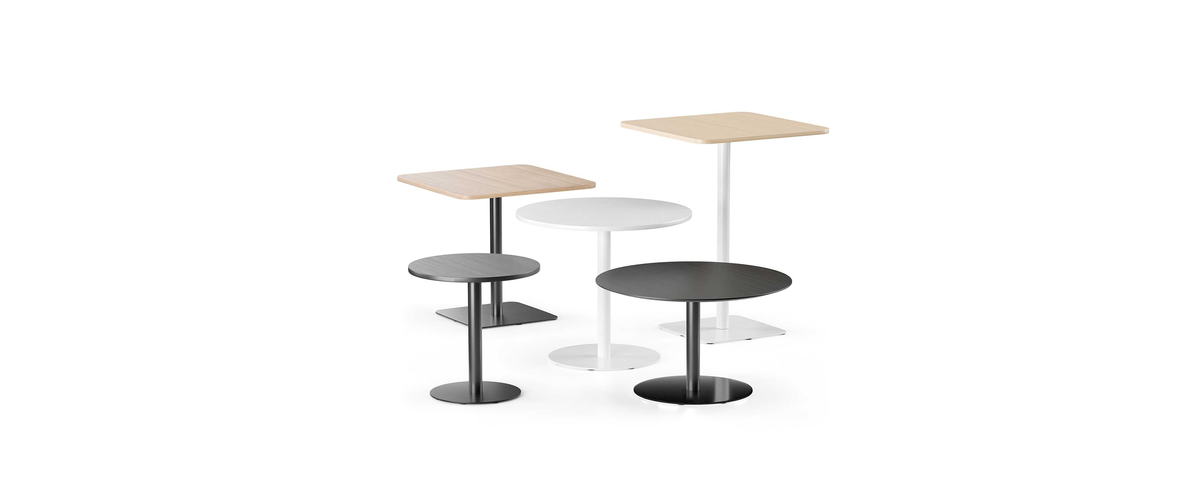 Spot tables by Martela